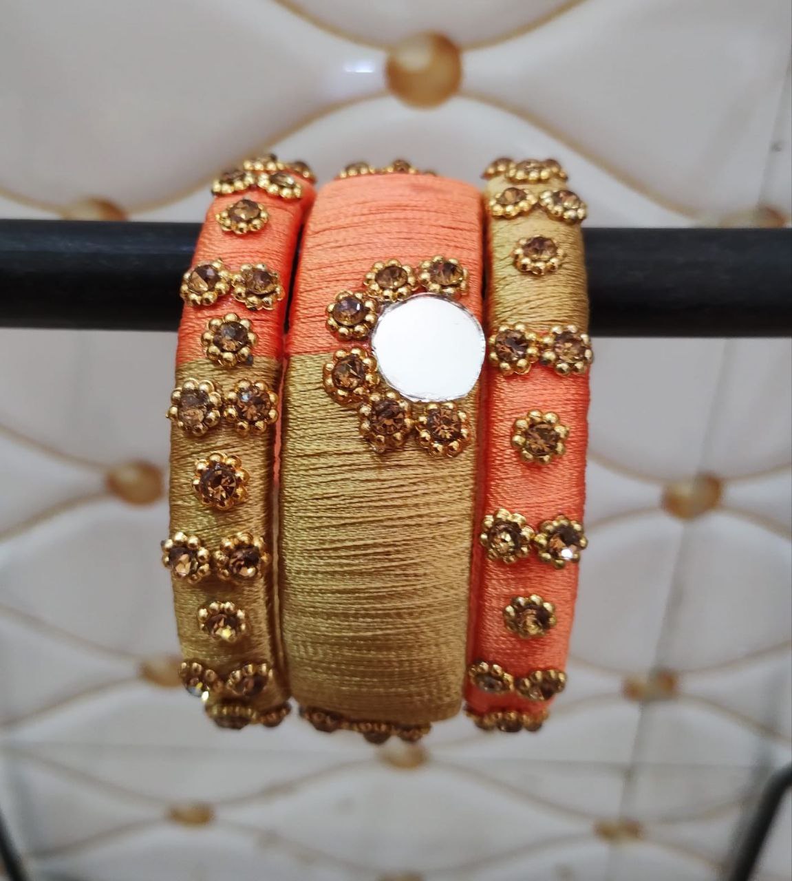 Double colour with mirror bangles